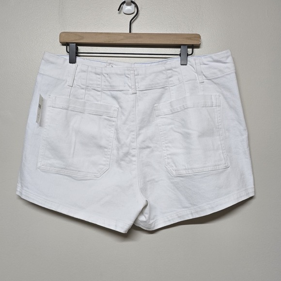 NWT Anthropologie Maeve 16W The Colette Shorts White 16 W Plus Size New - Picture 5 of 9
